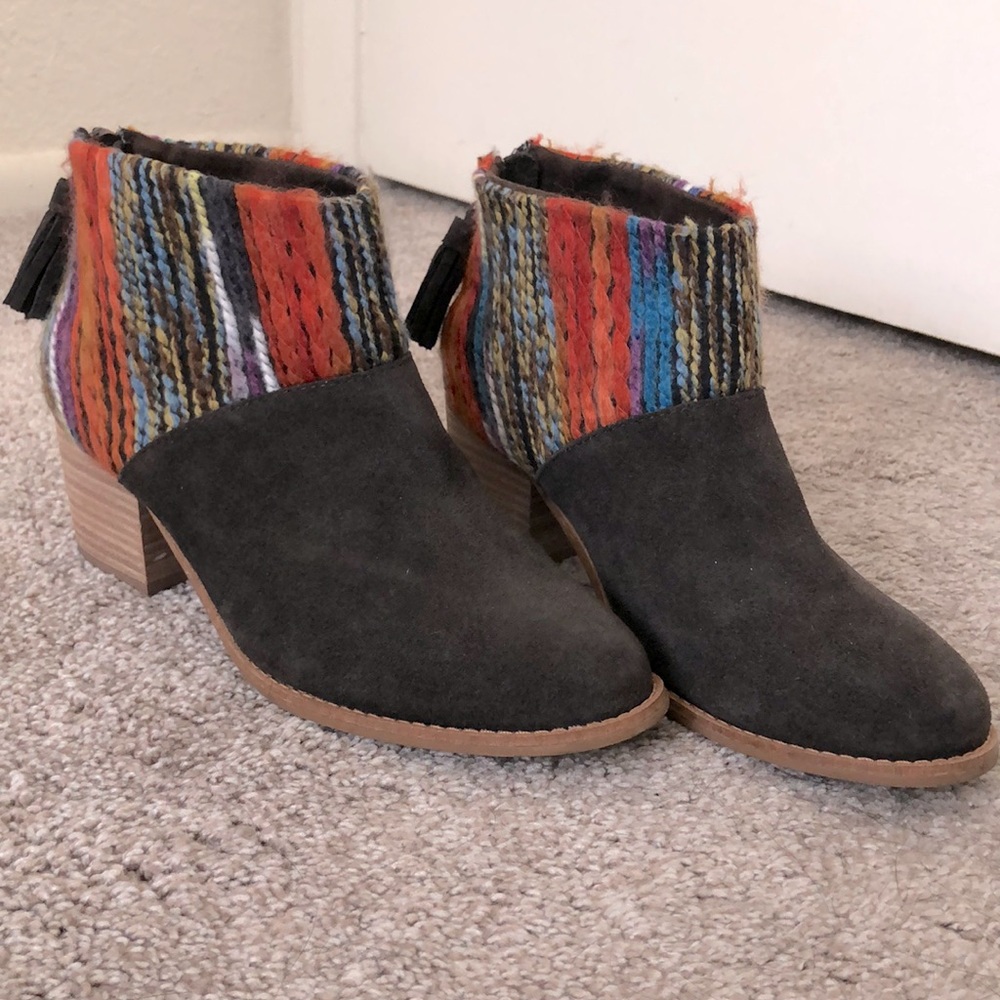 🎉HP🎉{TOMS} Leila multicolored bootie - Picture 1 of 4